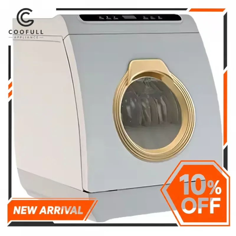 Portable Automatic Tabletop Dishwasher Compact Mini Countertop Dish Washer for Kitchen Home Apartment Dormitory Small Space