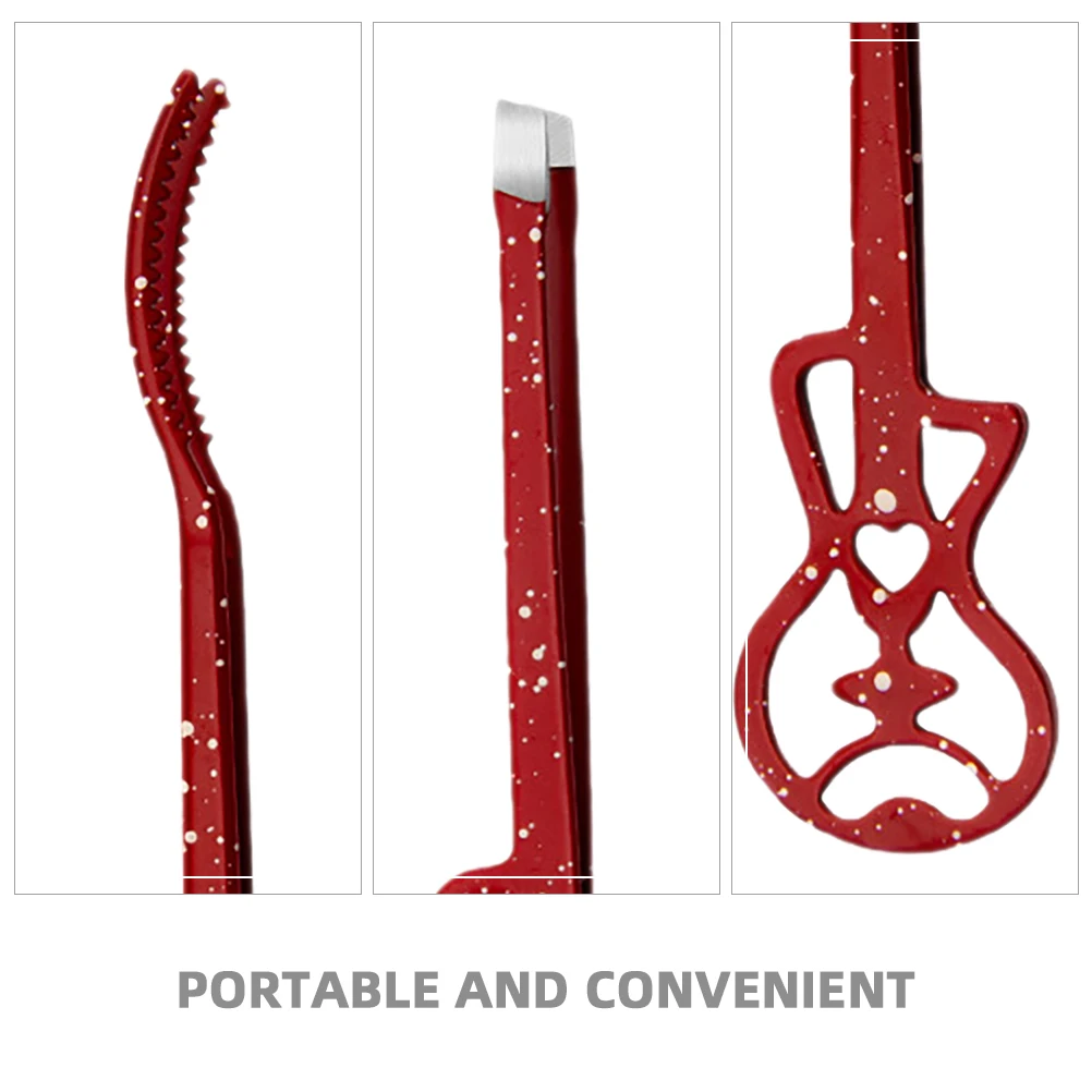 2Pcs Eyelash Tweezers Set Stainless Steel Lash Curler False Lash Application Tool for Travel and Beauty Eyelash Tool Set