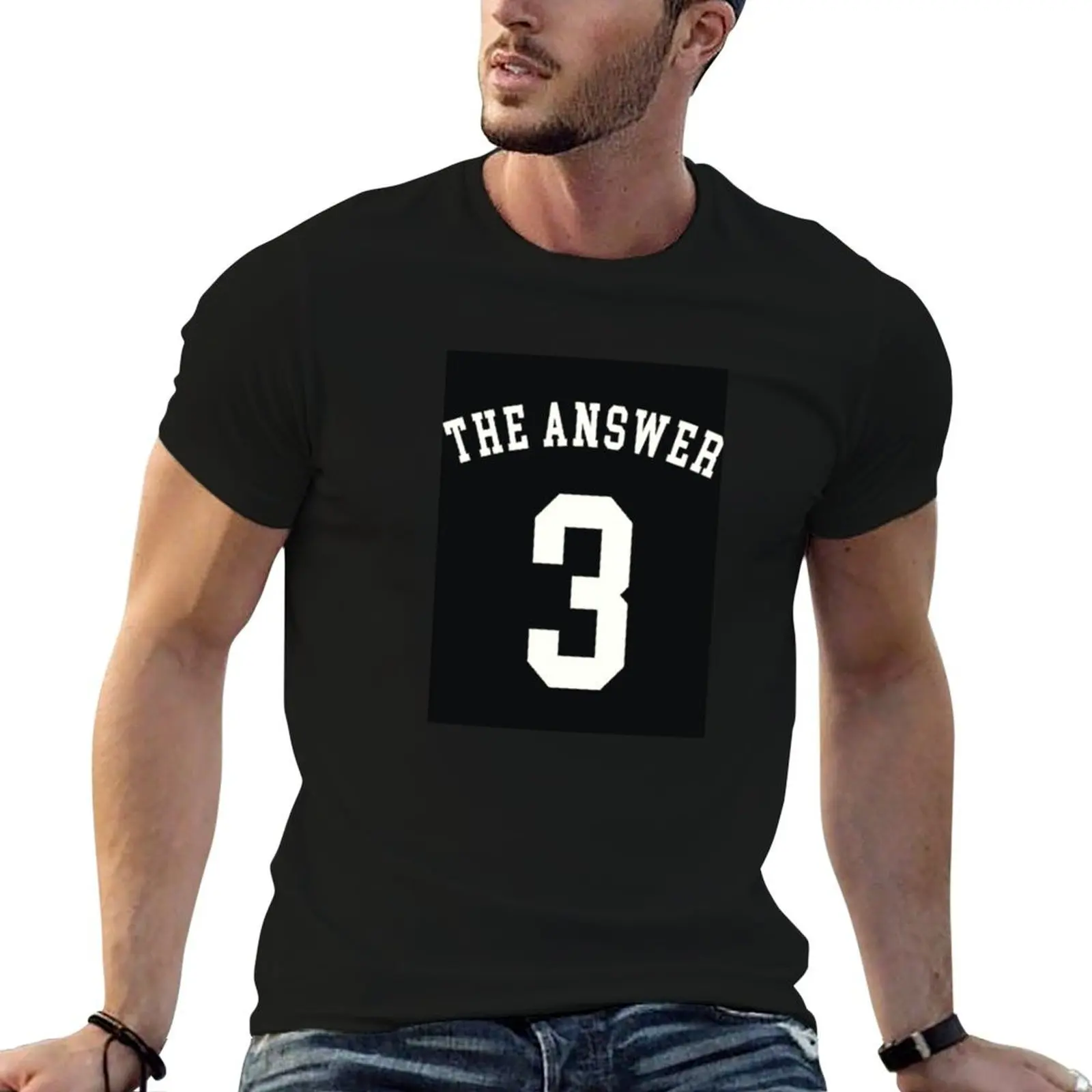 The answer #1 T-Shirt oversized anime t shirts custom shirt t shirt men 100℅ cotton