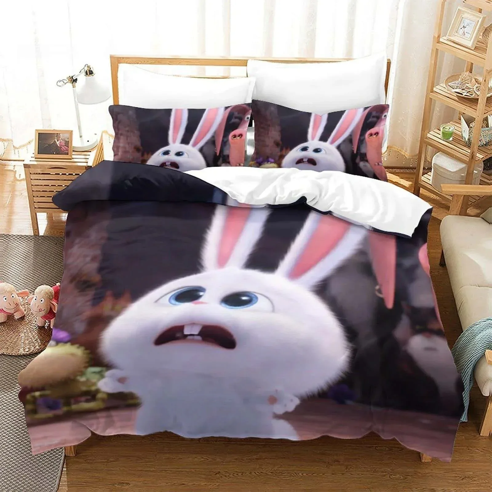 

3D Print Cartoon The Secret Life of Pets Bedding Set Single Twin Full Queen King Size Bed Set Adult Kid Bedroom Duvet cover Sets