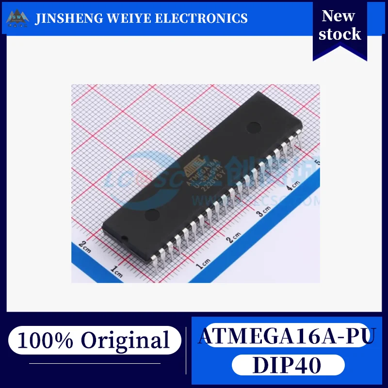 

(5/50 pieces) ATMEGA16A-PU ATMEGA16A DIP40 8-bit AVR RISC 100% Original Brand New In Stock Chipset