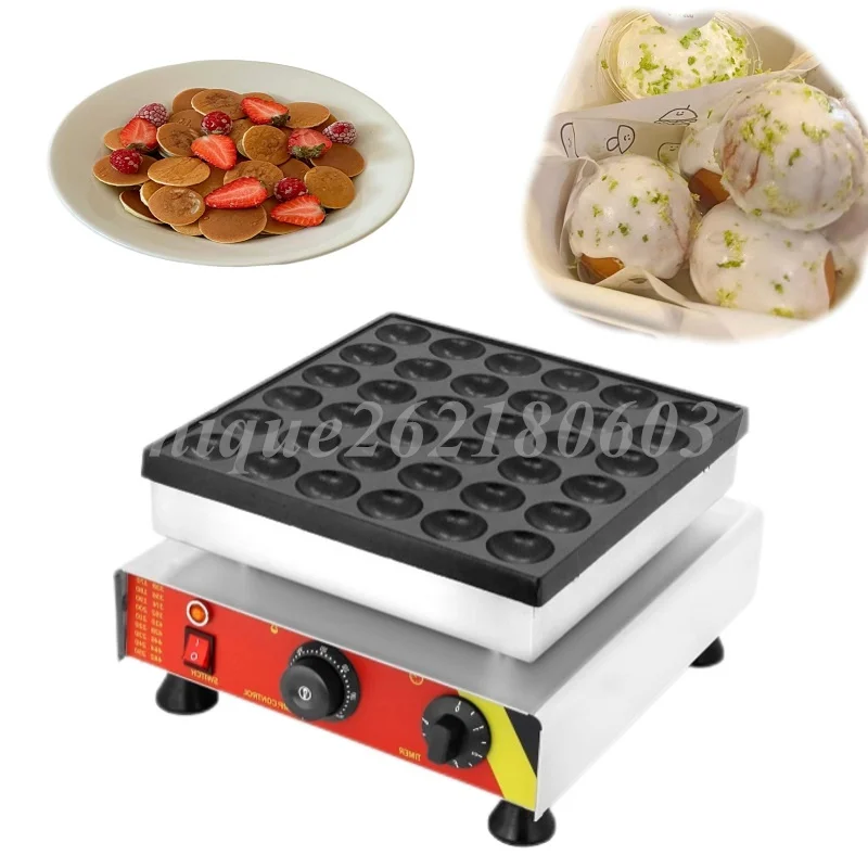 

Commercial Electric 36 Holes Mini Dutch Poffertjes Grill Pancake Maker Multifunctional Cake Maker Muffin Pancake Donut Machine