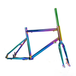 20 Inch Bicycle Frame 451 Small Wheel Frameset Aluminum Alloy Material Road Bike Cycling Parts Electroplating Colorful Colors