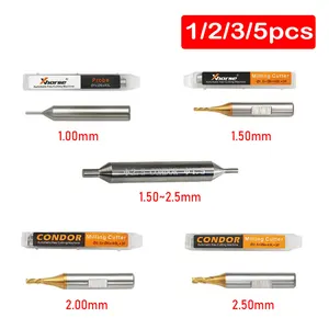 Xhorse anahtar kesme makinesi, Xhorse için boru değirmeni, CONDOR XC-MINI Plus, Dolphin XP-005, Dolphin XP-007, 1,0 mm, 1,5 mm, 2,0 mm, 2,5 mm 12-En çok satılan, özel hayvan no. 5