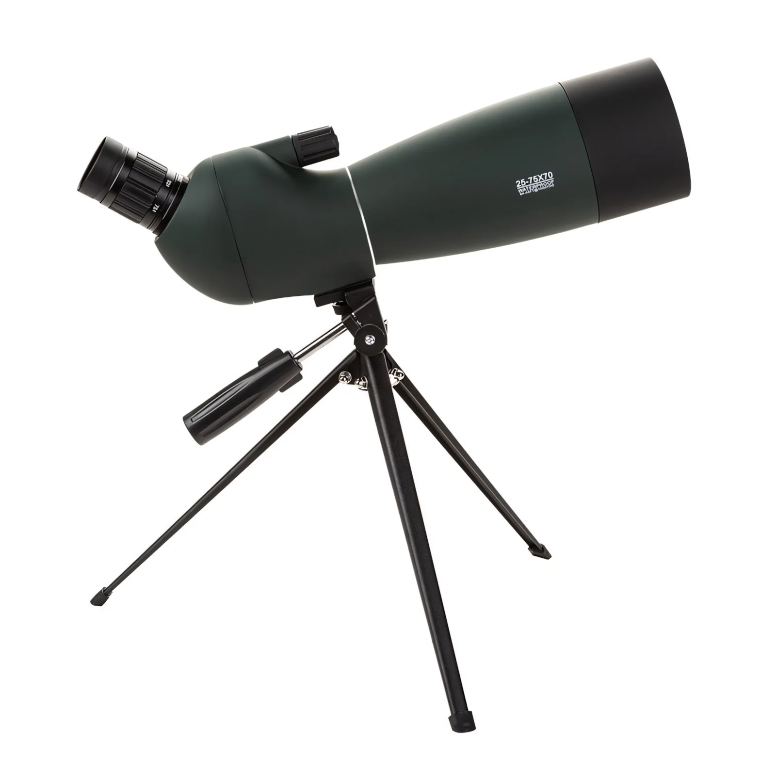 

25-75x70mm Spotting Scopes for Target Shooting & Hunting & Bird Watching, Angled Spotter Scope with Tripod,color green