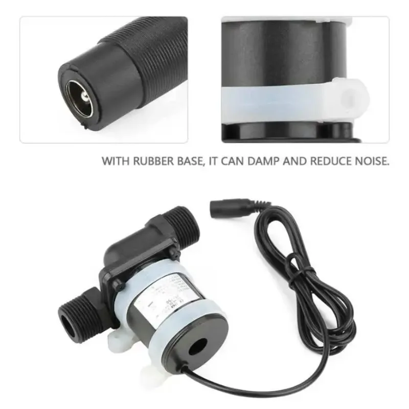 

12V 24V DC Brushless Water Pump Silent 4 Points Threaded Solar Water Heater Shower Floor Heating Booster Pump IP68 Water Pum