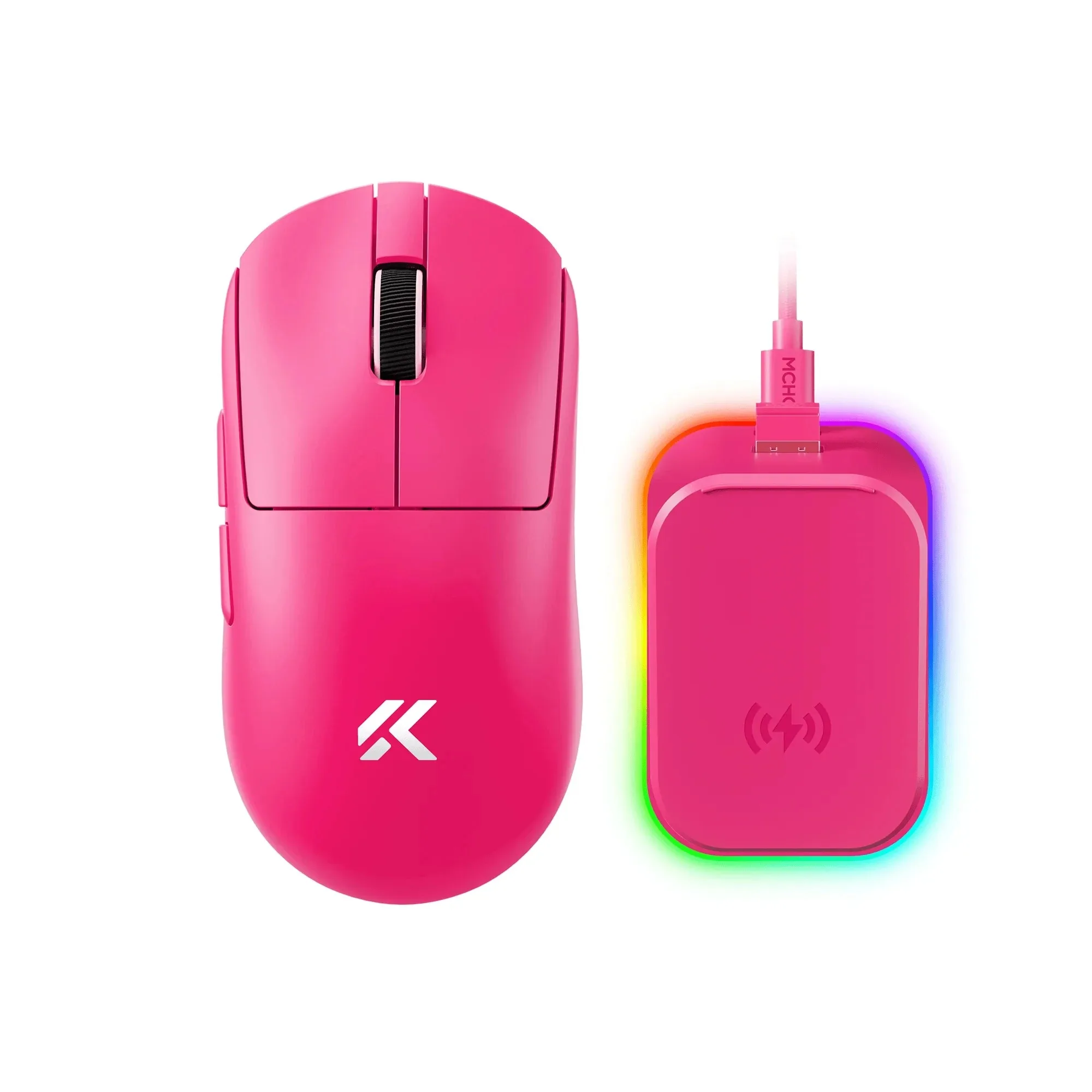 MCHOSE A7 V2 Ultra Plus Leichte kabellose Gaming-Maus Dual 8.000 Hz Polling Rate PAW3950 TI Gaming Esports Büromaus