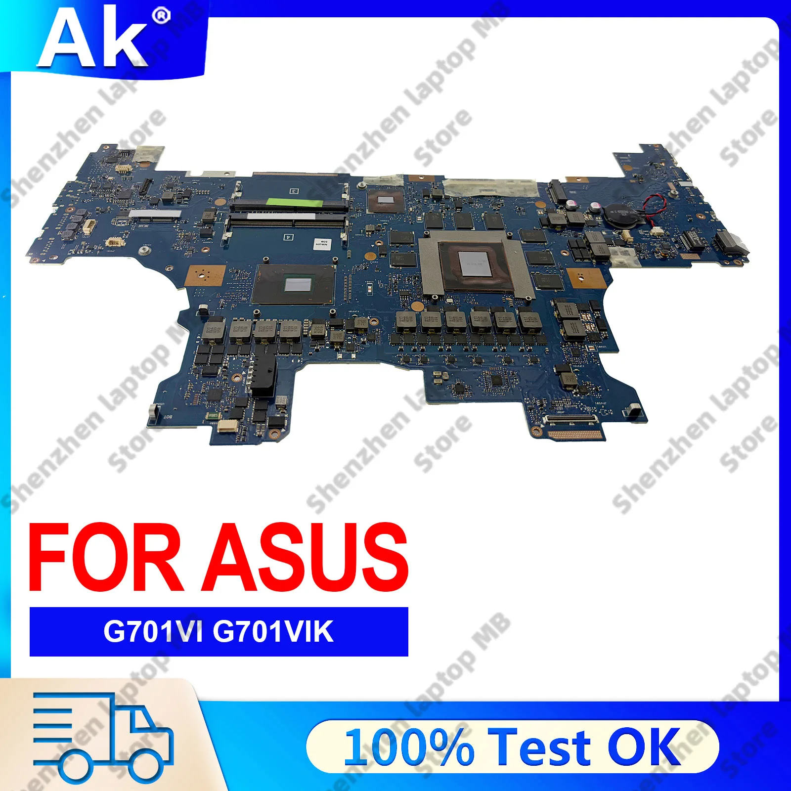 G701VI Laptop Motherboard For ASUS ROG G701V G701VIK Mainboard With i7-6820HK i7-7820HK CPU 100% tests OK fast shipping stk