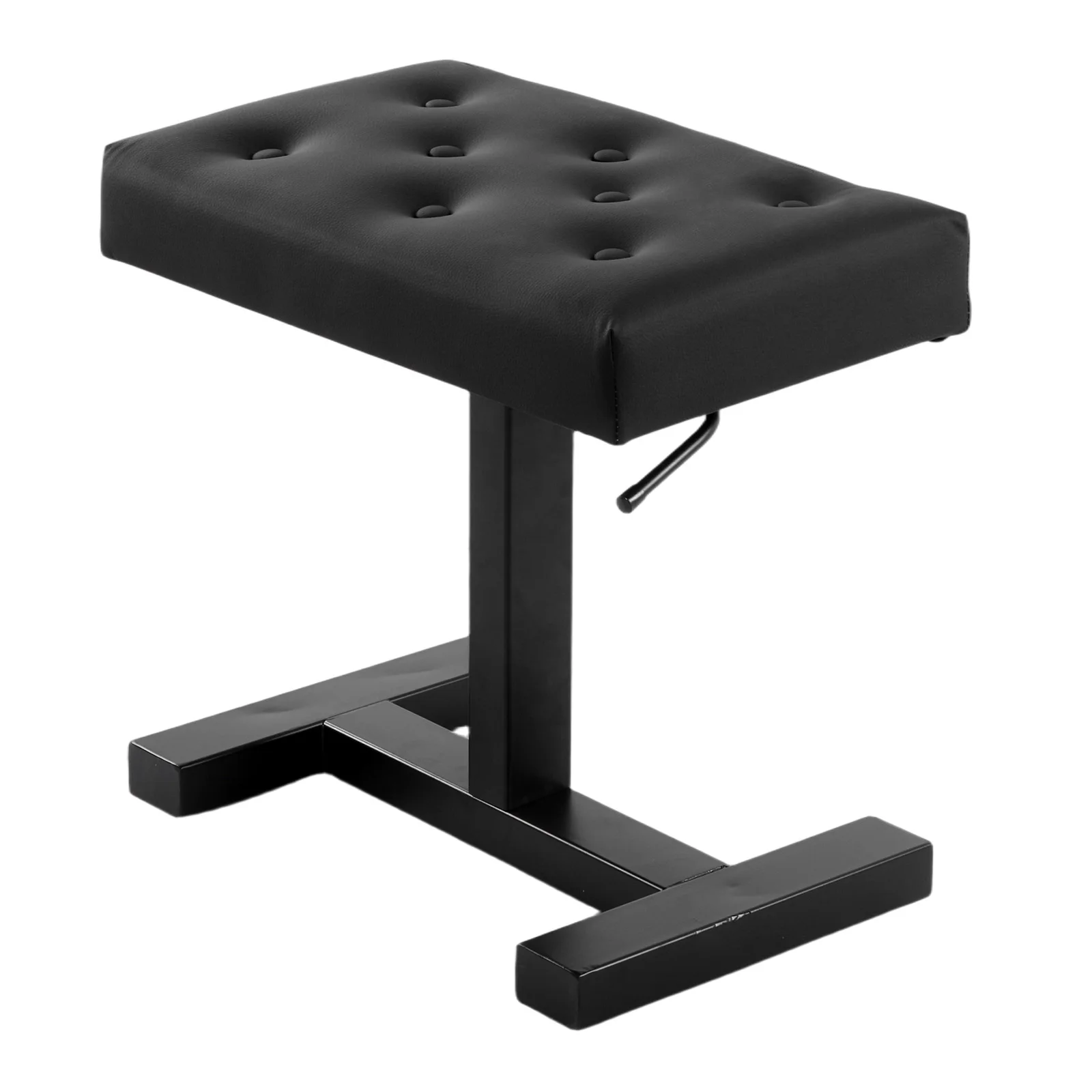

Hydraulic Lifting Keyboard Seat Height Adjustable Keyboard Chair with PU Leather Sponge Cushion for Vanity Living Room Bedroom
