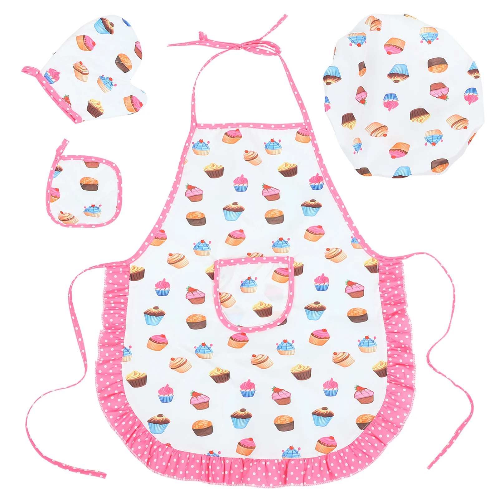 Paper Cup Children's Apron Toddler Kids Toys Personalised Cloth Cute Girls Cooking for