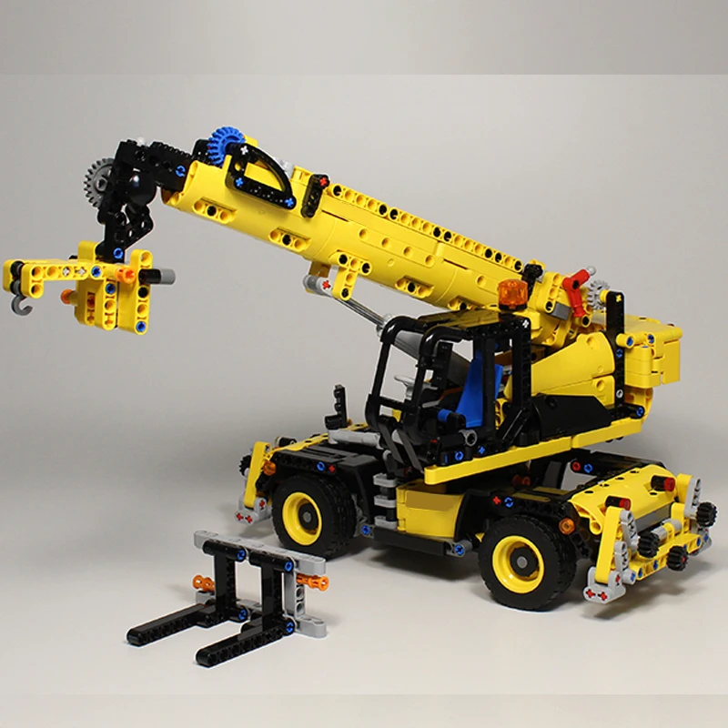 942 قطعة MOC-43871 سلسلة الهندسة الحضرية روتو تليندلر اللبنات الطوب JCB مجموعة لتقوم بها بنفسك شاحنة نقل الاطفال اللعب الهدايا