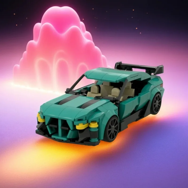 

327pcs MOC Sports Car M3 G80 Performance Package Racing Series Model Building Blocks DIY Art Set Mega Mini Iconic Hero Toy Gift