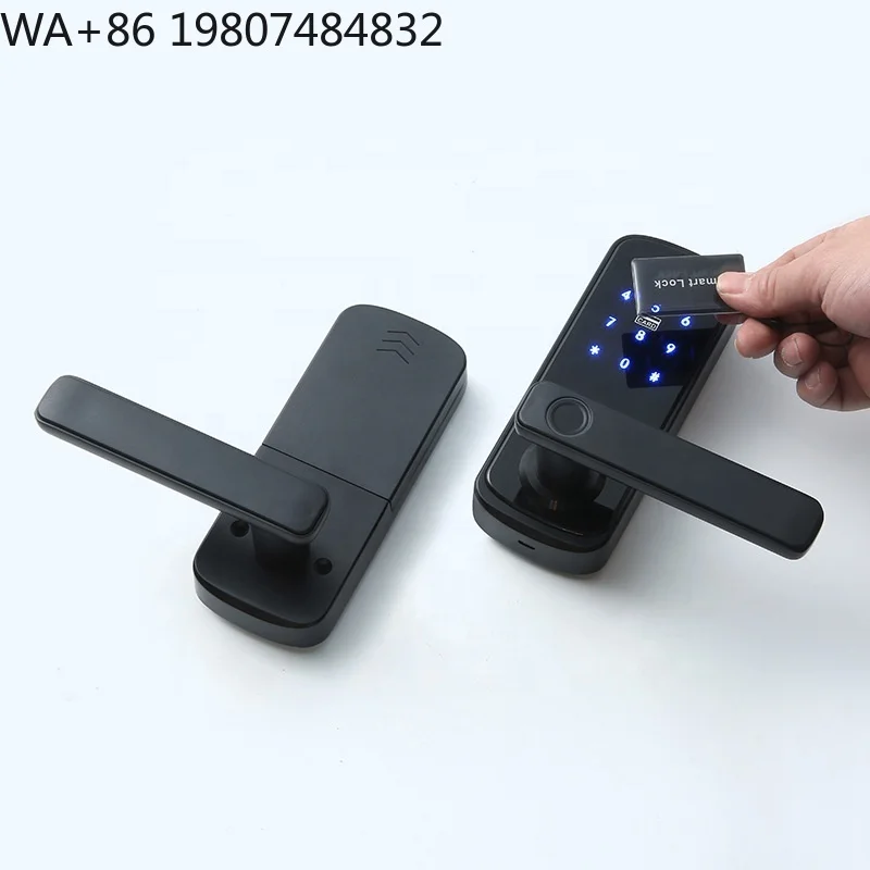 Hotel Digital Display Smart Door Lock NFC Fingerprint Password Keyless Entry WiFi App Remote Anti-theft Safety Lock