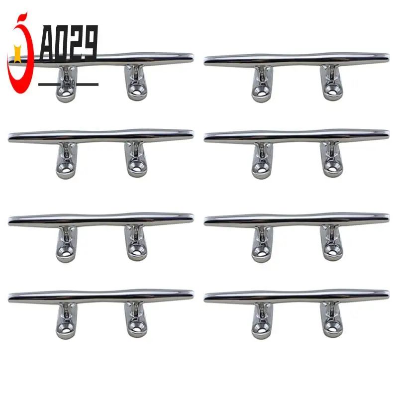 

A029-5-дюймовая планка из нержавеющей стали для лодочной палубы с открытым основанием, швартовочная планка для морской яхты, прочная веревочная планка для палубы корабля