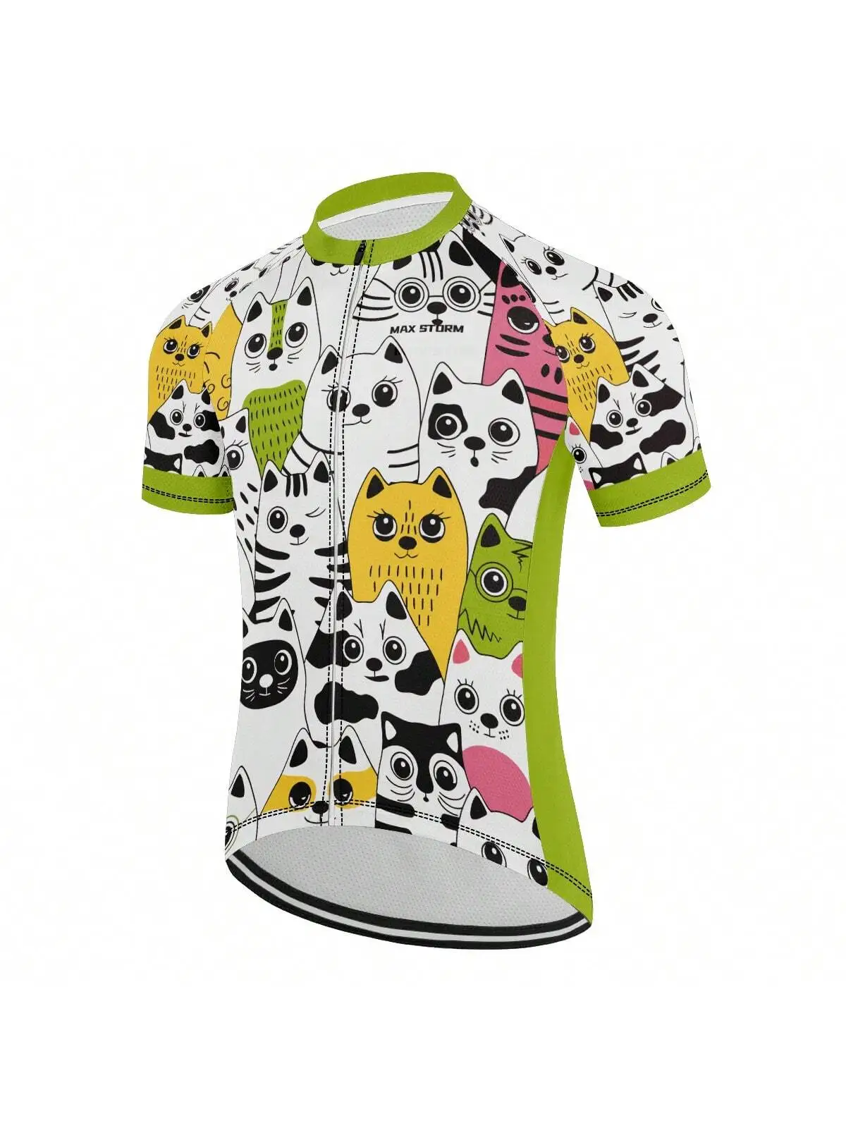 A Summer Cartoon Graphic Short-Sleeved Men\'s Cycling Jersey