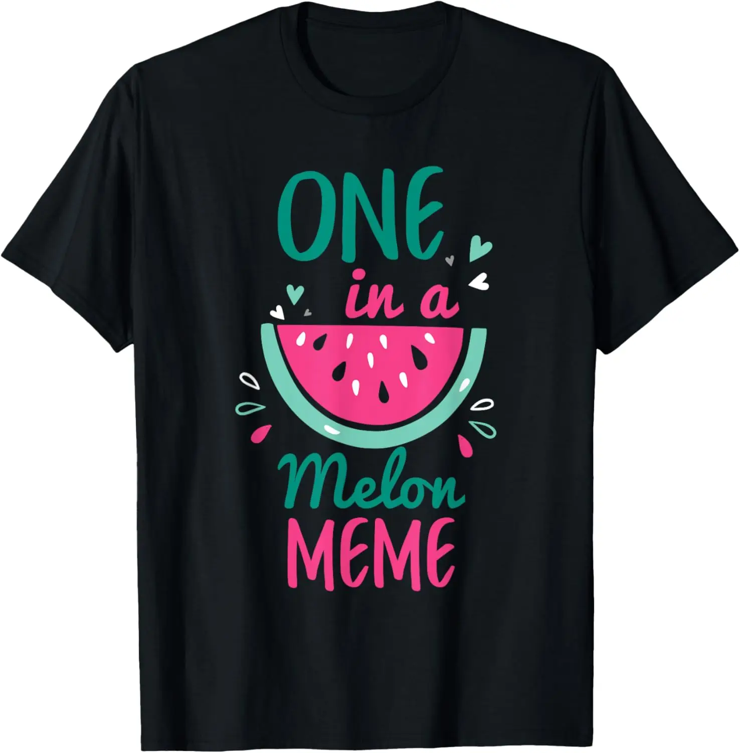 One In A Melon Meme Watermelon Shirt Family Matching T-Shirt