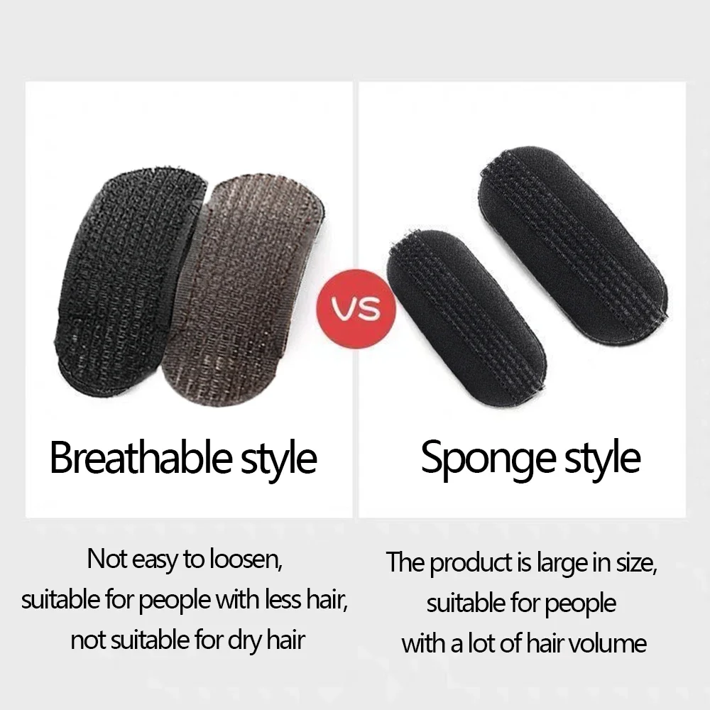 Ladies Breathable Fluffy Hair Clips Invisible Hair Pads Root Pads Sponge Professional Makeup Comb Princess Hair Styling Tools