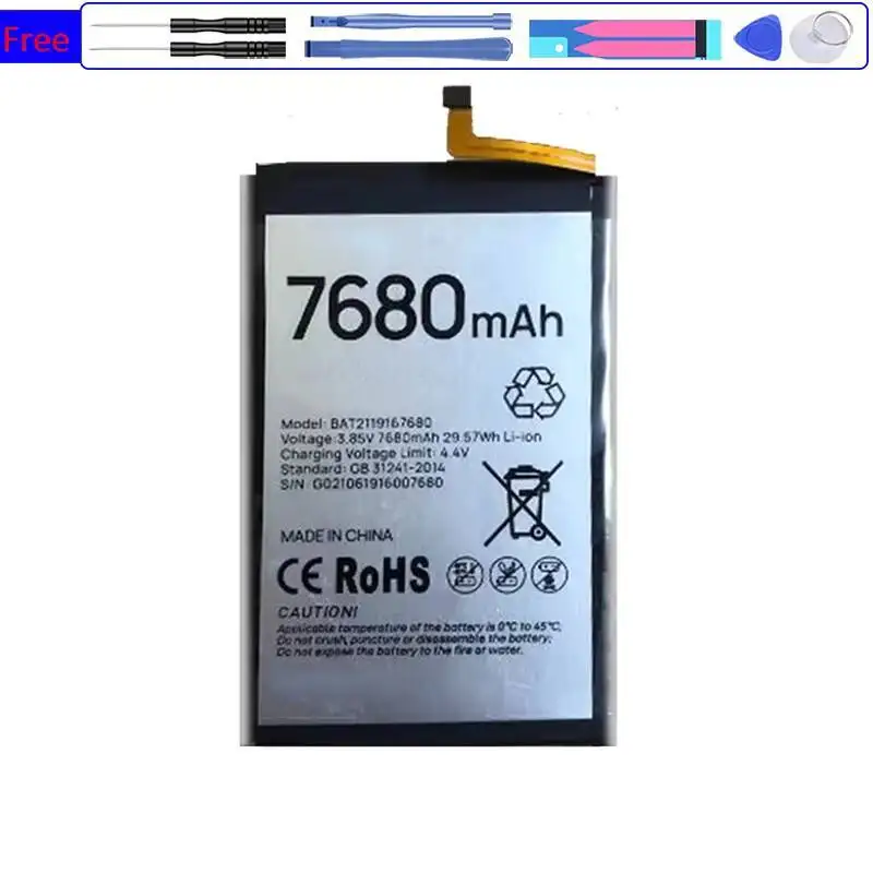 

Стабильный аккумулятор мобильного телефона 7680 мАч для Doogee BAT2119167680