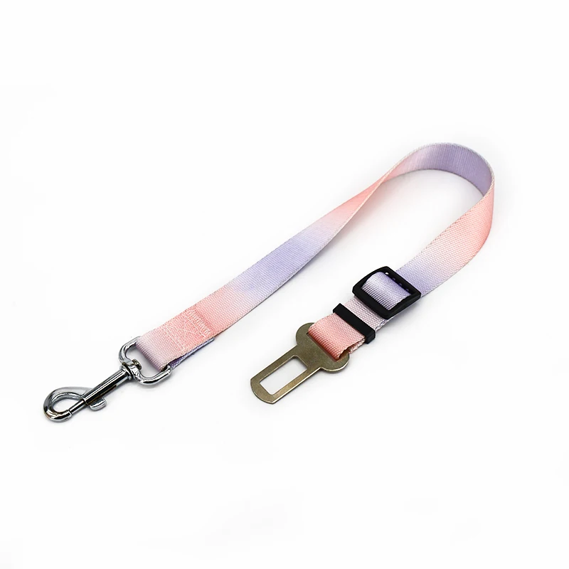 A pet dog car gradient traction rope dog car seat belt ring safety rope rear seat traction dog rope