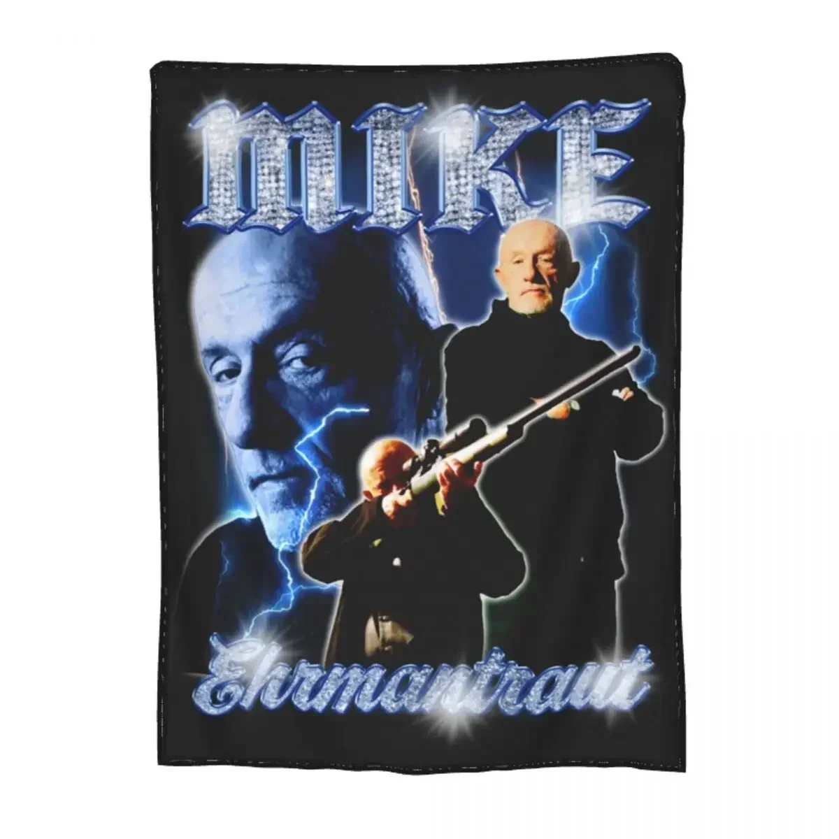 

Mike Ehrmantraut Breaking Bad Blanket Fleece Printed Bedding Vintage 90's Retro Bootleg Throw Blanket Soft