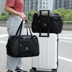 Large Capacity Business Trip Foldable Waterproof Pull Rod Travel Storage Bag Fitness Luggage Bag