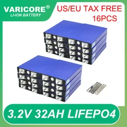 16pcs 3.2V 32Ah LiFePO4 battery pack phosphate 3C discharge 32000mAh 12.8v Motorcycle Car motor batteries modification Tax Free