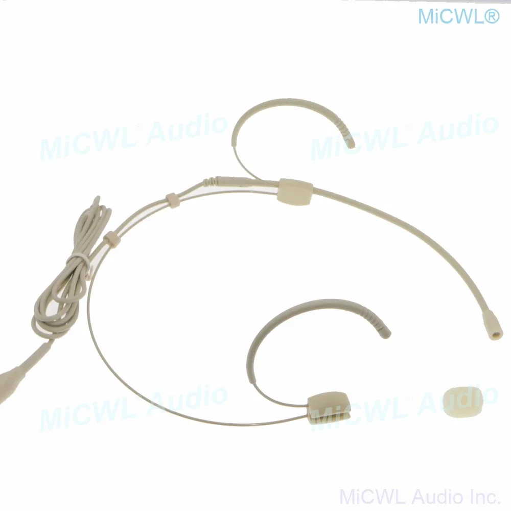 PG66 Strong Two Ears Hooging Headset Microphone For Shure ULX GLX Wireless BeltPack UR SLX Mini TA4F
