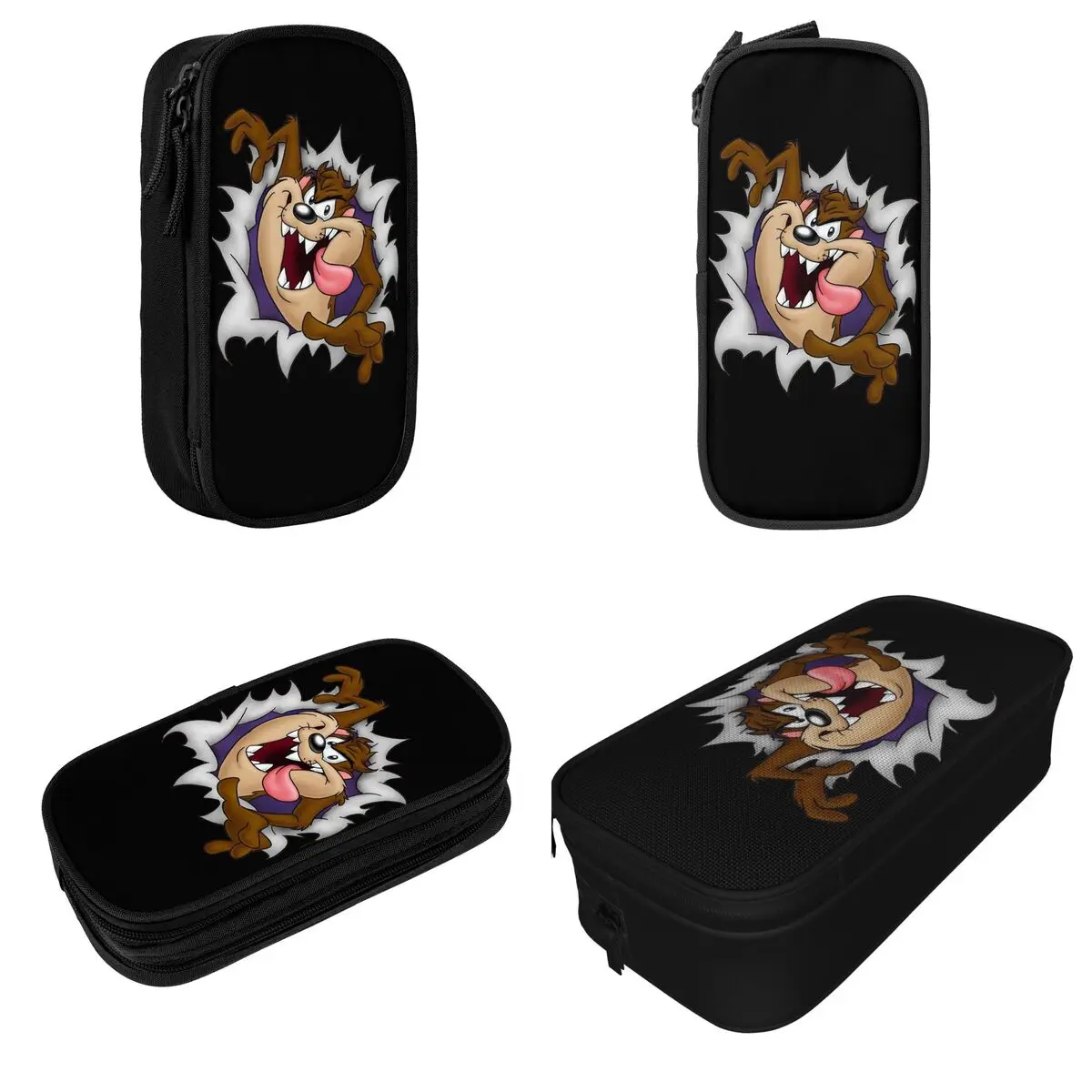 Tasmanian Devil TAZ Cartoon Pencil Cases Fun Pen Box Pencil Bags Student Big Capacity Students School Gifts Pencil Pouch