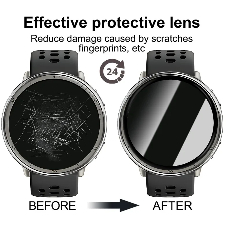 Film Pelindung Layar 3D untuk Amazfit Active 2 Jam Tangan Pintar Film Pelindung Cakupan Penuh untuk Amazfit Active2 Bukan Kaca Tempered