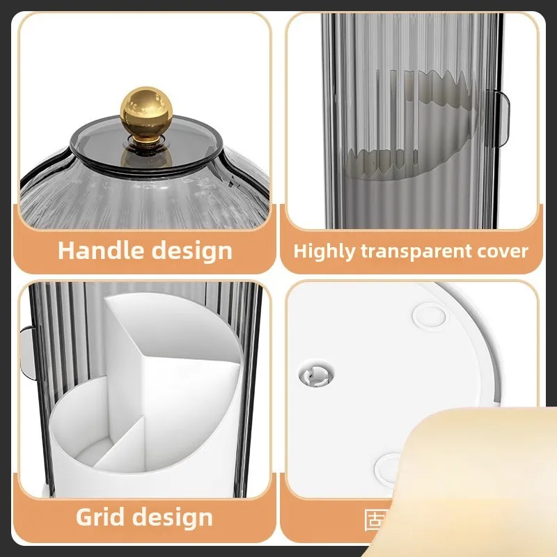 G Cosmetics Storage Box Rotating Makeup Brush Storage Cartridge Lipstick Eyeshadow Dresser Desktop Eyebrow Pencil Brush Storage