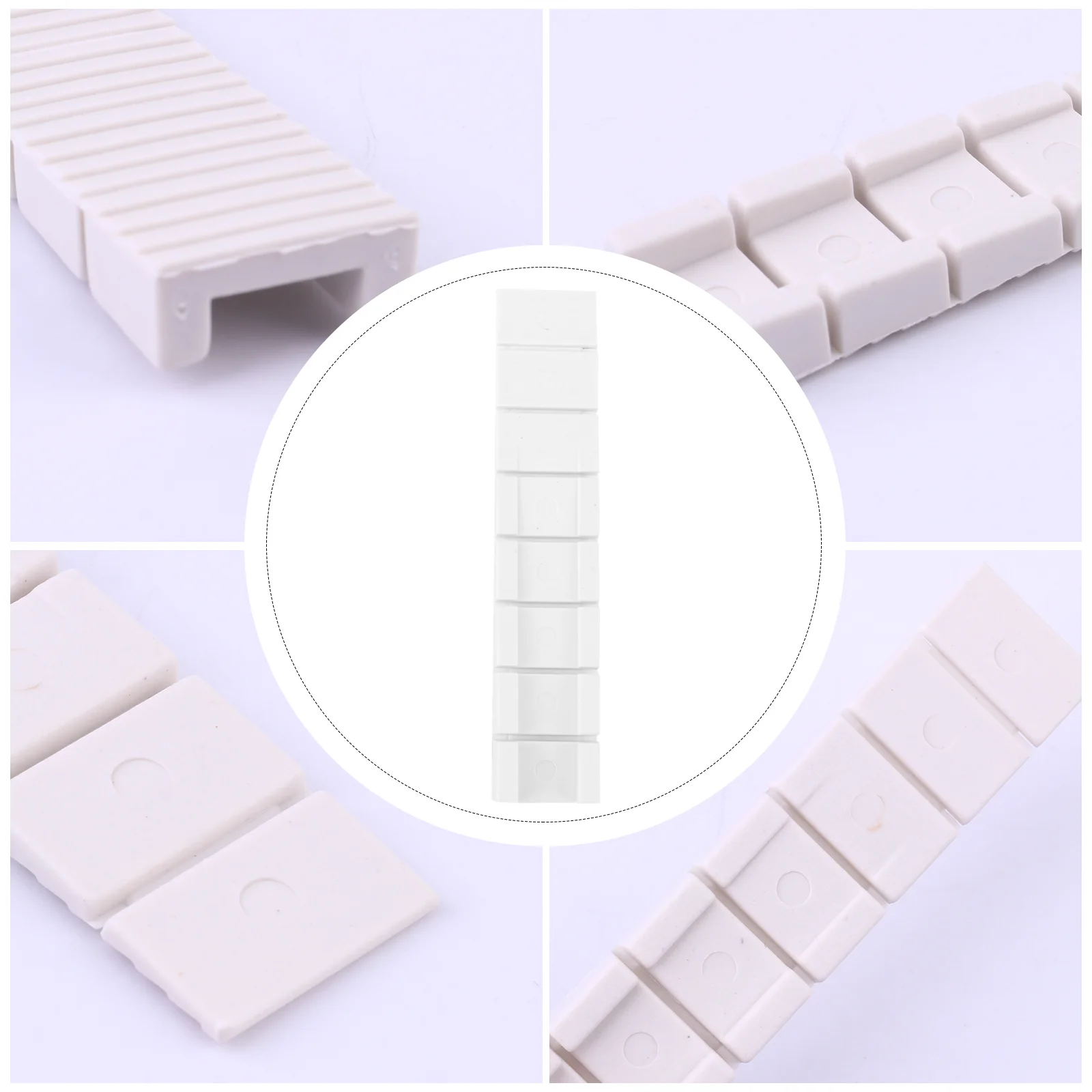 

20 Pcs Shims Gasket Sofa Leveling under Furniture Wedges White Abs Home Improvement DIY Levelers