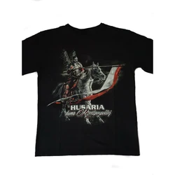 Polska Husaria Polish Winged Hussar Warrior T-Shirt 100% Cotton O-Neck Short Sleeve Summer Casual Mens T-shirt Size S-3XL