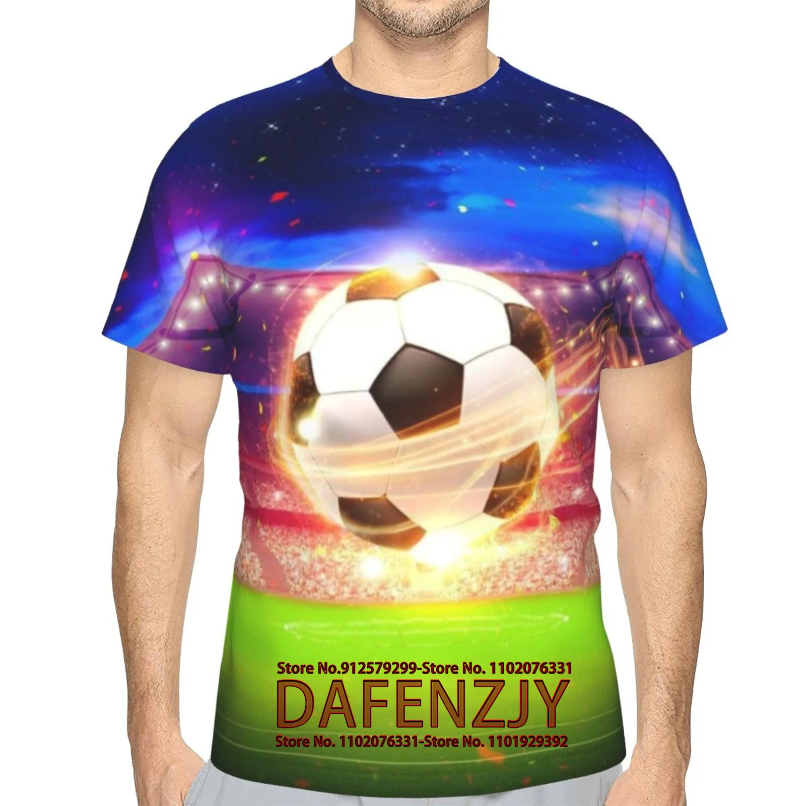 

Summer Football 3D Printed Men Short Sleeve T-shirt Personality Hip Hop Unisex Fashion Casual Tshirt Tees Top