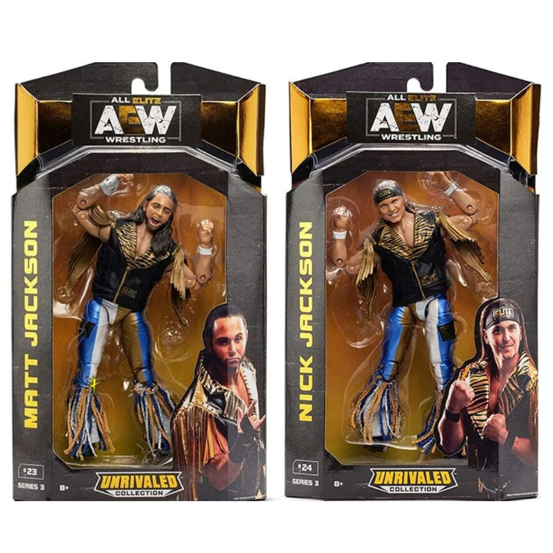 

MATT JACKSON NICK JACKSON WWE/AEW /WWF/WCW Rare Collection PVC All Elite Wrestling Matched Collection Series Action Figures 6'