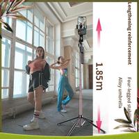 New-185Cm Bluetooth Selfie Stick Aluminum Alloy Stand Handheld Stabilizer Foldable Monopod,For Mobile Phone Live