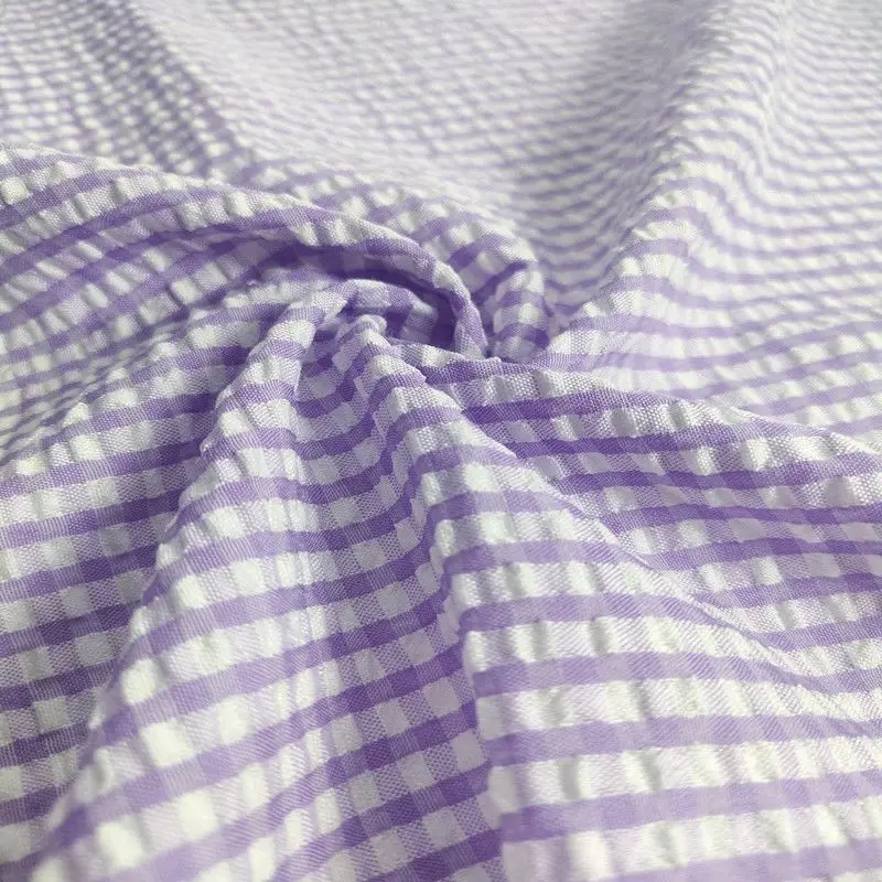 100x145cm Karierter Stoff für Hemden, Röcke, Kleidung, DIY, Bunter Stoff-Hintergrund, T-Shirts, Nähstreifen, Handarbeit, Weicher Stoff – Detail 9