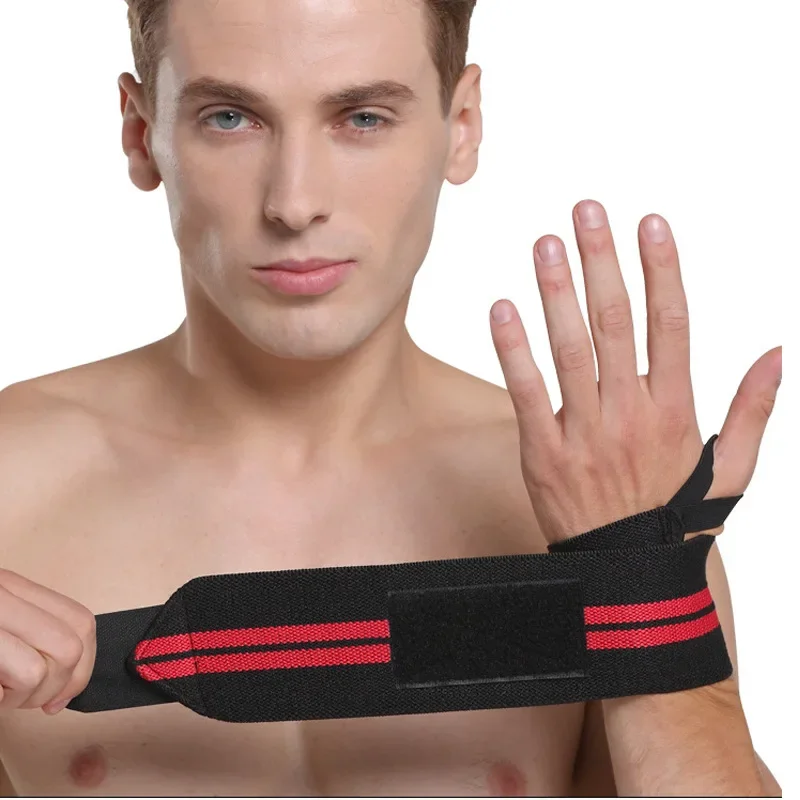 1PC Exercise Pressure Strap Elastic Wrist Pressure Weight Lifting Sports Wrist Bandage Wrap Wrist Guard against Sprain Men