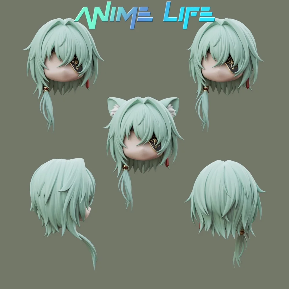 

Head Shell Game Honkai: Star Rail Anaxa Anaxagoras Role Cos Ручная работа OB11 OB22 Заколка для волос Краска Съемная игрушка Модель Косплей