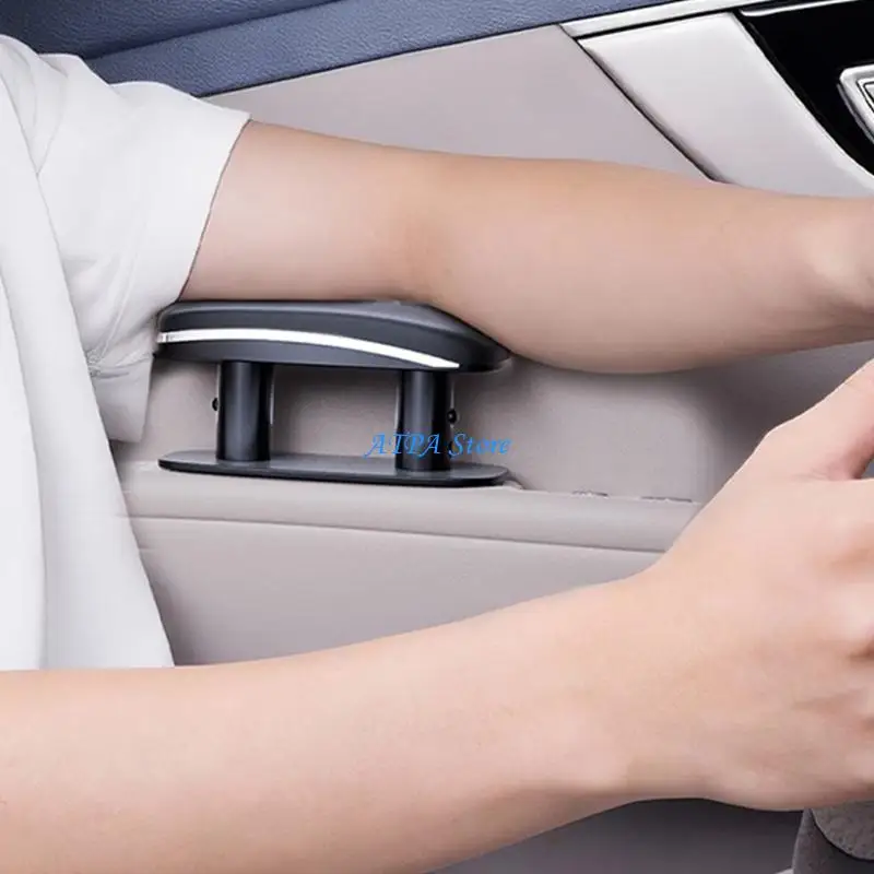U13C Comfortable Vehicle Elbow Cushion Armrest Extender Arm Wrist Rest Support Pad Suitable For Various Car Interiors
