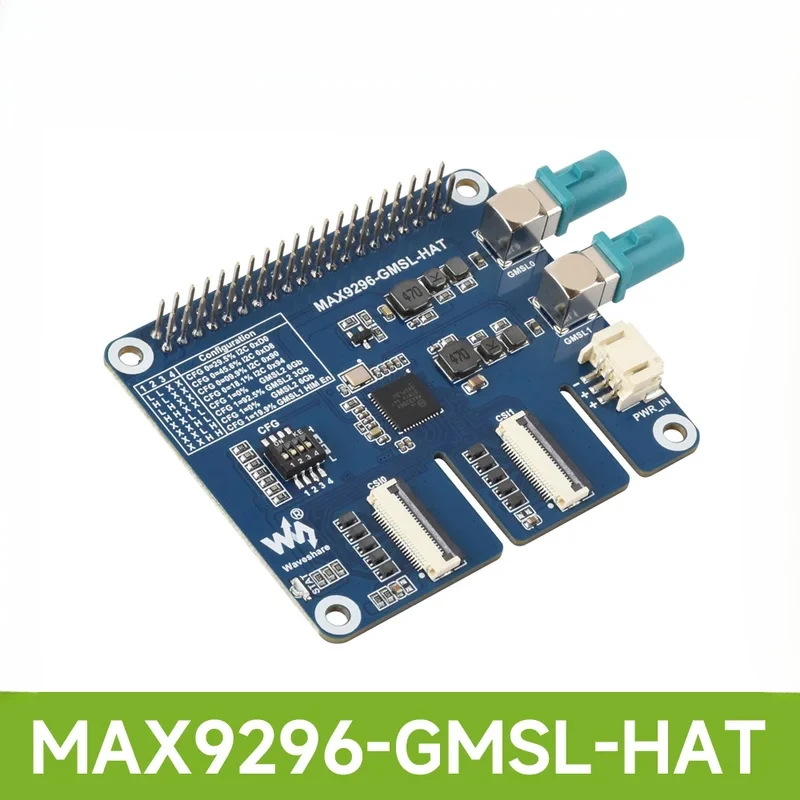 2-GMSL Camera HAT Equipped With MAX9296A Deserializer High-Speed And Low-Latency Serial Transmission