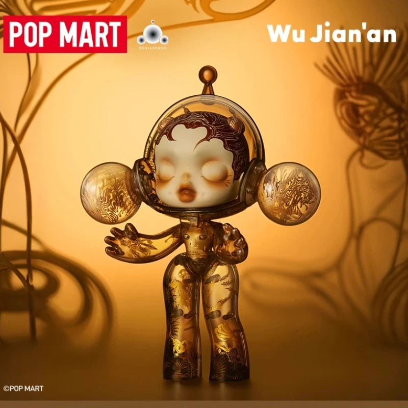 

Popmart Mega α Skullpanda 400% Genuine Wu Jian'An Nine Layers Of Heaven Decorative Figurine Trendy Toys Birthday Gifts For Girls