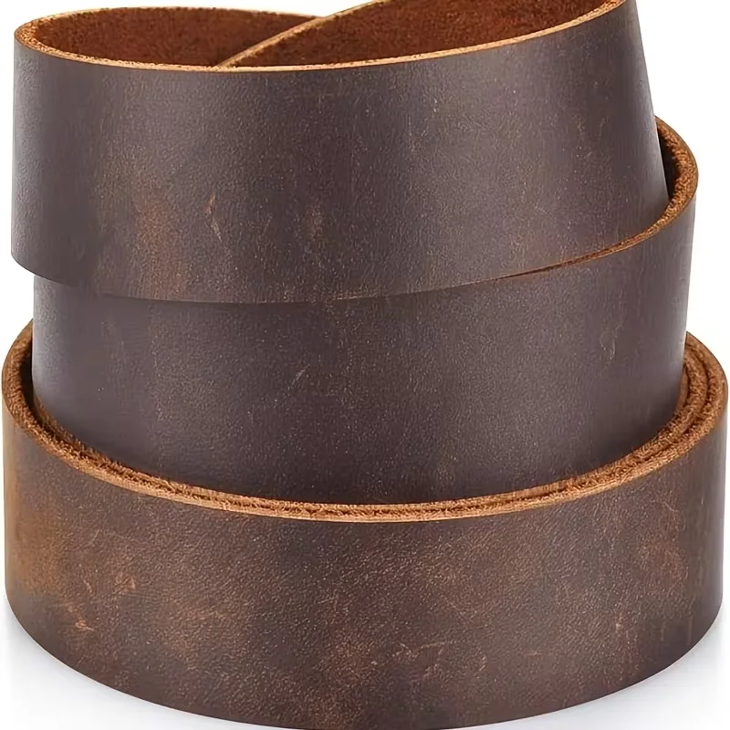 2er-Pack 2 mm dickes, kopfloses Crazy-Horse-Lederband, verschiedene Größen, DIY-Lederband, handgefertigter Taillengürtel, Schulterriemen – Detail 3