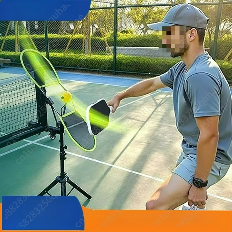 Tennis Pickleball Trainer Indoor Outdoor Height Adjustable Portable Tool For Forehand Backhand Topspin Practice