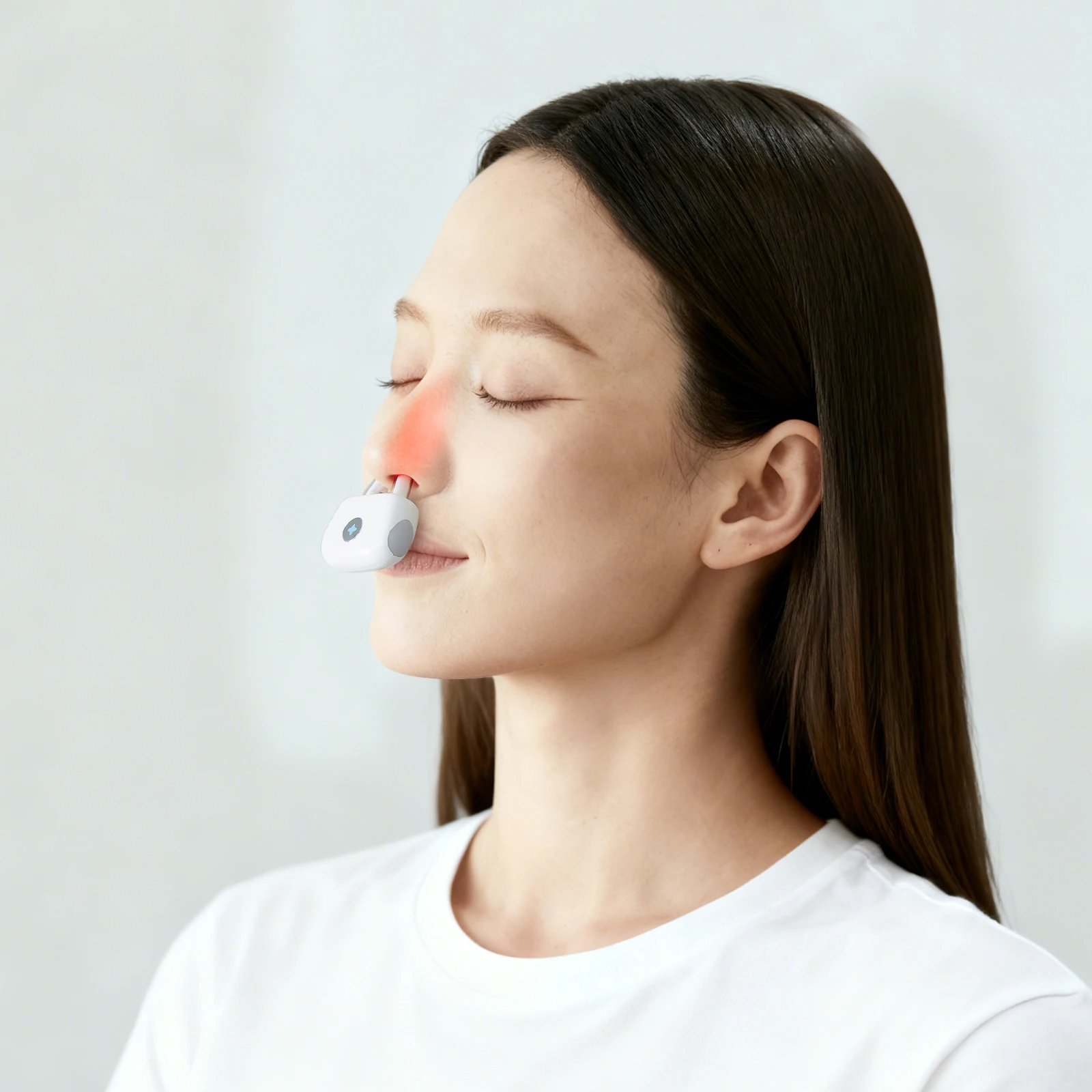 Portable Use Semiconducter Nasal Therapy Wireless Two Shapes Sinusitis Low Level Laser Treatment Device