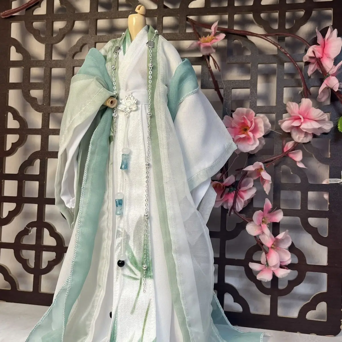 1/6 Doll's Clothes Suit Chinese Ancient Style Clothing for 30cm Bjd Doll Girl Toys Dress Up Play House Doll Accessories, No Doll