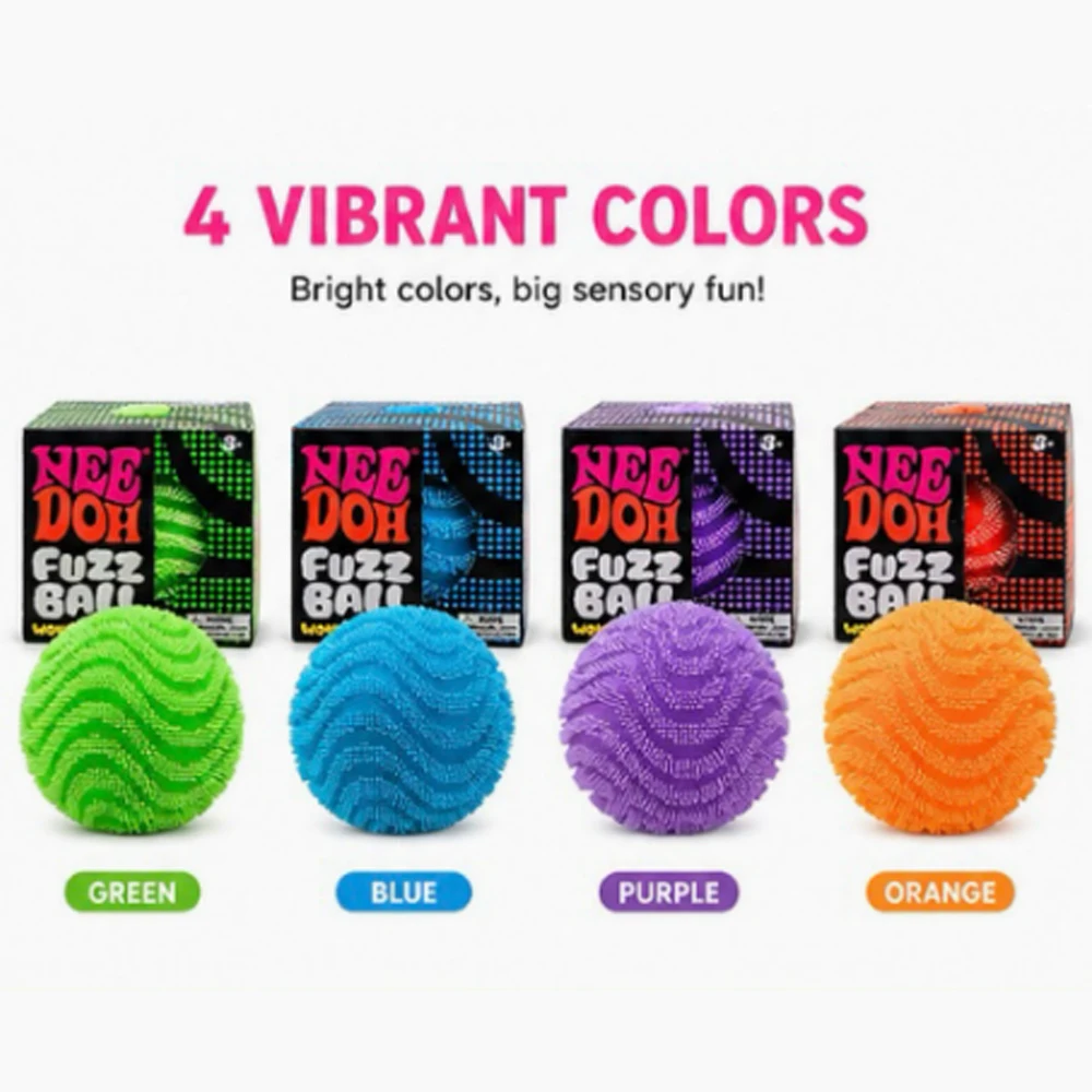 

2026 Hot NeeDoh Fur Ball Pinching Maltose Material Children's Easter Decompression Toy