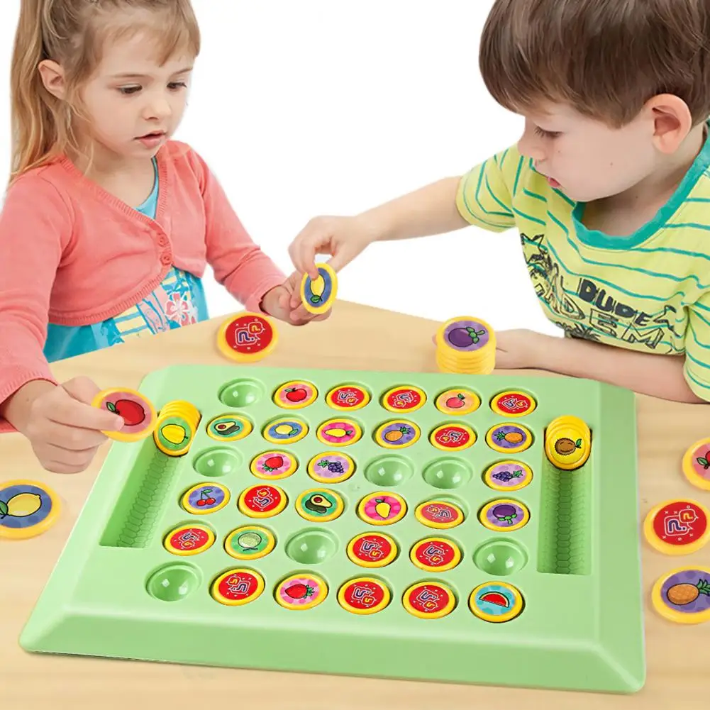 Jeu explorez ecs à deux bascules pour les tout-petits, jouet de défi de mémoire, jeu de société assressentiaux fruits, entraînement au focus, enfants 2 S