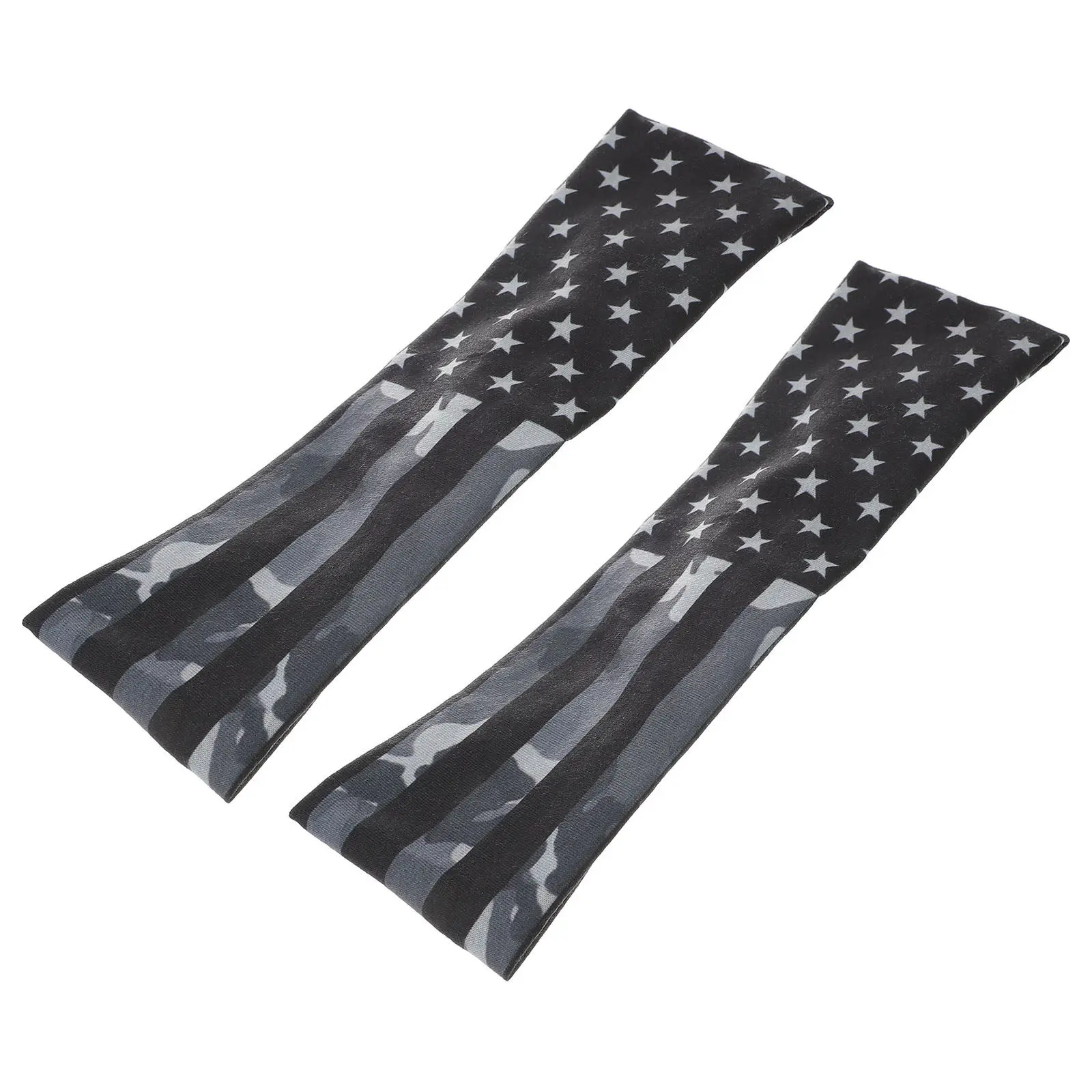 

2Pcs Elastic Sports Hairband Quick- Size Fits All Sweatproof Headband for Yoga Running Exercise Workout
