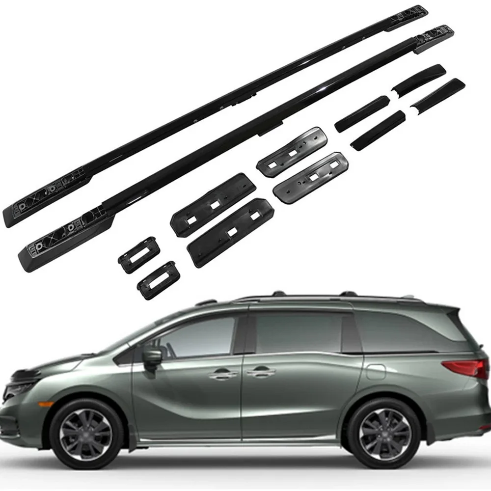 

VULIXYUAN 2PCs Black Roof Rails Side Rails Fits for Honda Odyssey 2018-2025 Aluminum