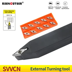 SVVCN1616H16 SVVCN2020K16 SVVCN2525M16 External Turning Tool Holder VCGT Carbide Inserts SVVCN Lathe Cutting Machine Tools Set